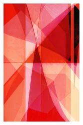 Capas geométricas rojas