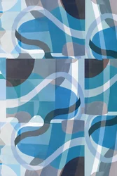 Flujo azul sereno