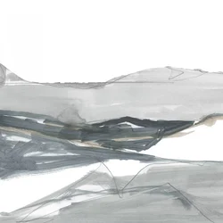 Paisaje gris y sereno