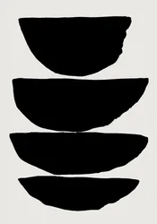 Formas negras apiladas