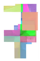 Capas geométricas llenas de color