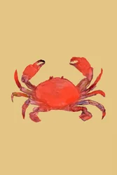 Cangrejo rojo intenso