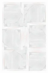 Abstracto geométrico en blanco