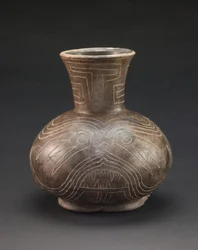 Vasija con motivos incisos, c.1400-1600 (cerámica)