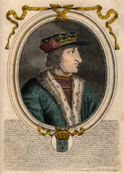 Retrato de Carlos VI (1368-1422), Rey de Francia