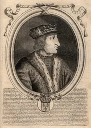 Retrato de Carlos VI (1368-1422), Rey de Francia