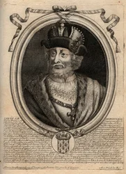 Retrato de Luis I el Piadoso (778-840), Rey de Francia - Luis I el 