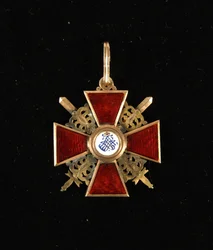 Insignia de la Orden de Santa Ana, Tercera Clase, finales del siglo XVIII