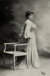 Retrato de la artista francesa Blanche Pierson ( 1842