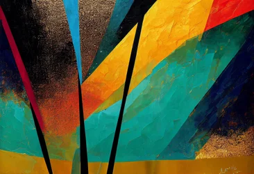 Otoño Vibrante: Arte abstracto para imprimir, Arte de pared | Impresiones en lienzo