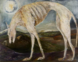 Sabueso gótico, 2017 (óleo sobre lienzo)