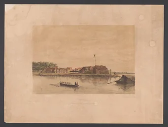 Fuerte Zeelandia en Paramaribo
Surinam. Vista del Fuerte Zelandia en Paramaribo (título en el objeto)
Indias Occidentales (título de la serie en el objeto)
Gezigten uit Neerland