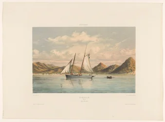San Martín San Martín. Bahía y ciudad (título sobre objeto)