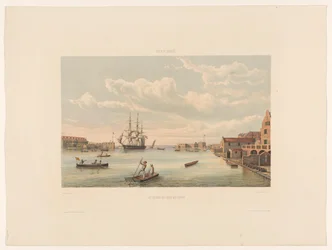 Willemstad La renta del puerto de Curaçao (título sobre objeto)