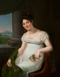 Retrato de medio cuerpo de La Duchesnois