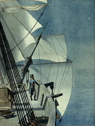 Campaña de Egipto (1798-1801): regreso de Alejandría a Egipto a bordo de la fragata 