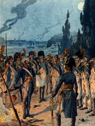 Campaña Italiana: En la noche de la Batalla de Lodi el 10 de mayo