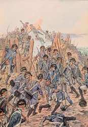 Los americanos atacan un reducto en Yorktown el 14 de octubre