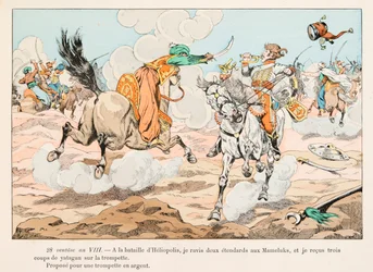 Uniforme de las tropas francesas en todos los tiempos: Húsar durante la Campaña de Egipto (1798-1801) bajo Napoleón Bonaparte