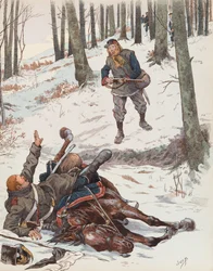 Jacques Marie Gaston Onfroy de Bréville, llamado JOB (1858-1931) - El Moblot (soldado de la Guardia Nacional Móvil durante la Guerra de 1870), colección privada