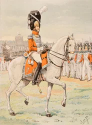 Uniforme de las tropas francesas en todos los tiempos: Oficial de la Guardia Real Suiza, Colección Privada
