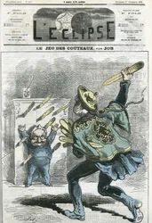 Le jeux des knives, Adolphe Thiers (1797-1877), historiador y estadista francés. Portada en "L